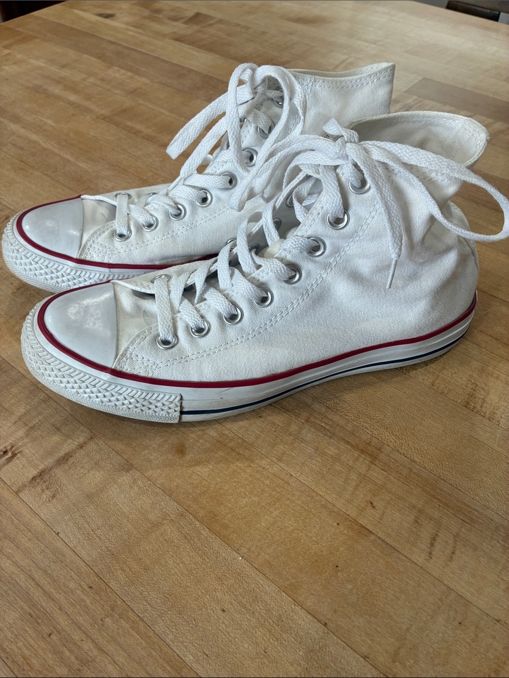 Converse White High-Top Canvas Sneakers